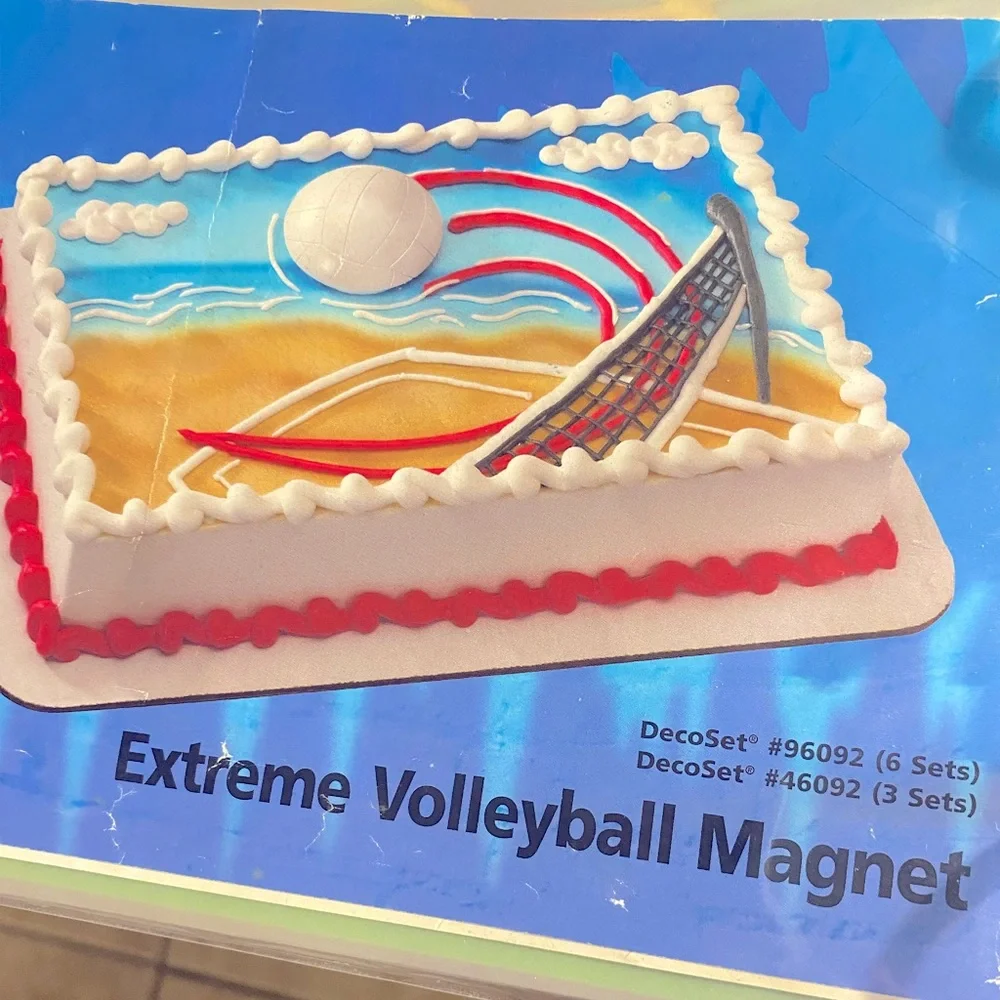 Extreme Volleyball Magnet cake kit
